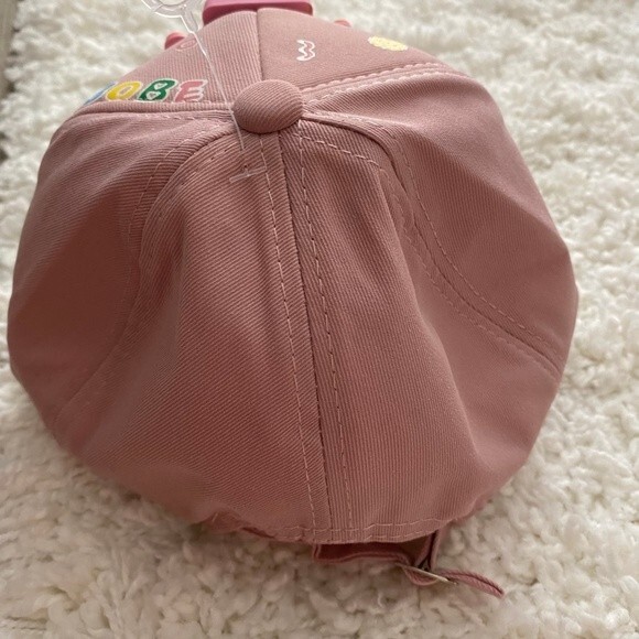 Children's Ball Cap. Mauve. One Size. Robot Design. Adjustable Velcro. Kidcore. - Picture 4 of 8